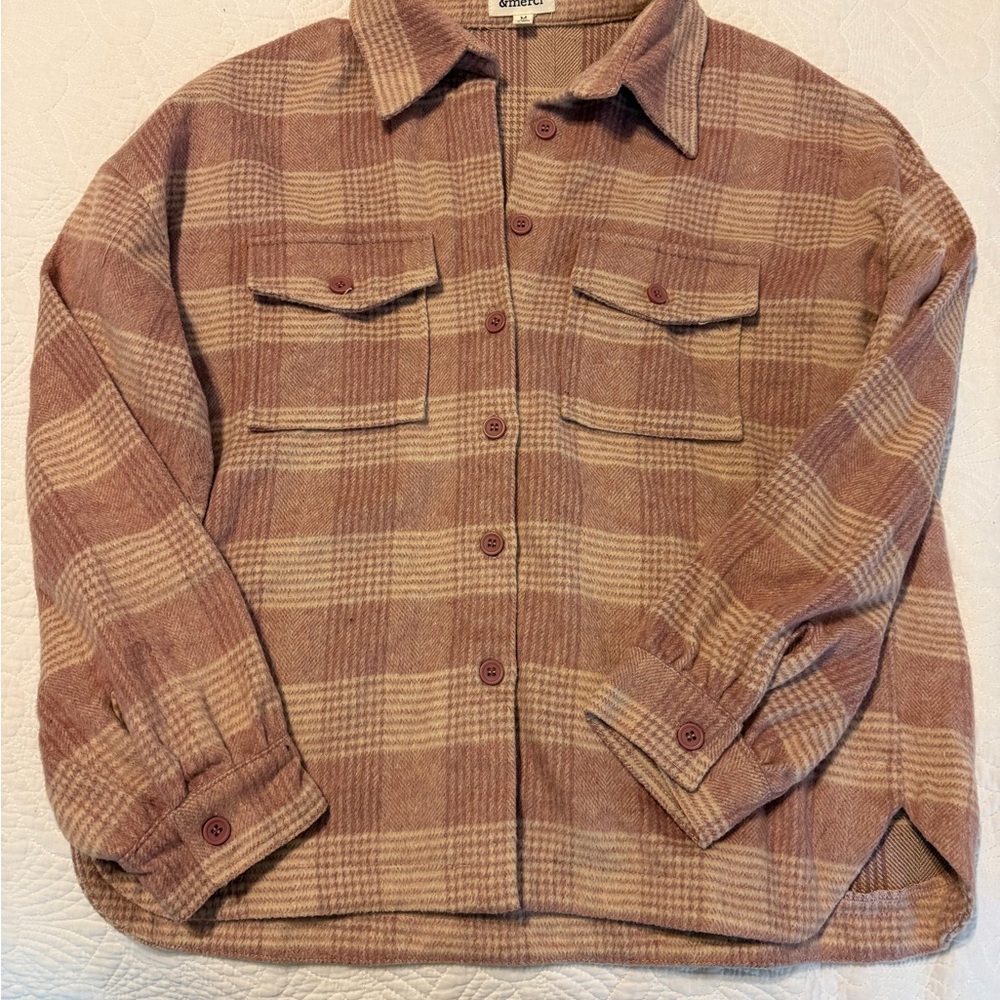 &merci flannel top/jacket